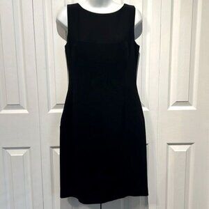 Loft Ann Taylor Black Sleeveless Shift Dress Size 8P